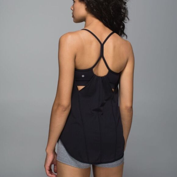 Lululemon Roll Out Tank Black Size 8 - Picture 2 of 9